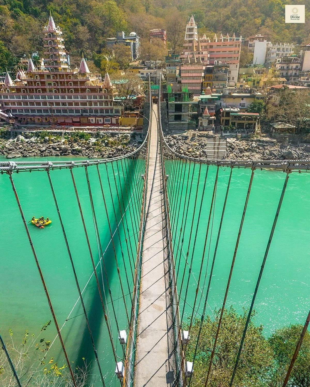 Laxman Jhula suspension bridge, Rishikesh