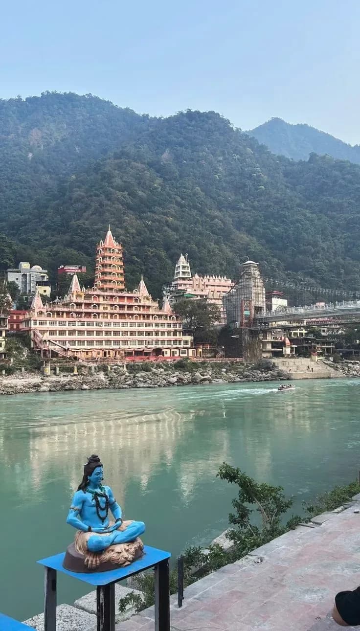 Lamps floating on the Ganga at Har Ki Pauri, Haridwar