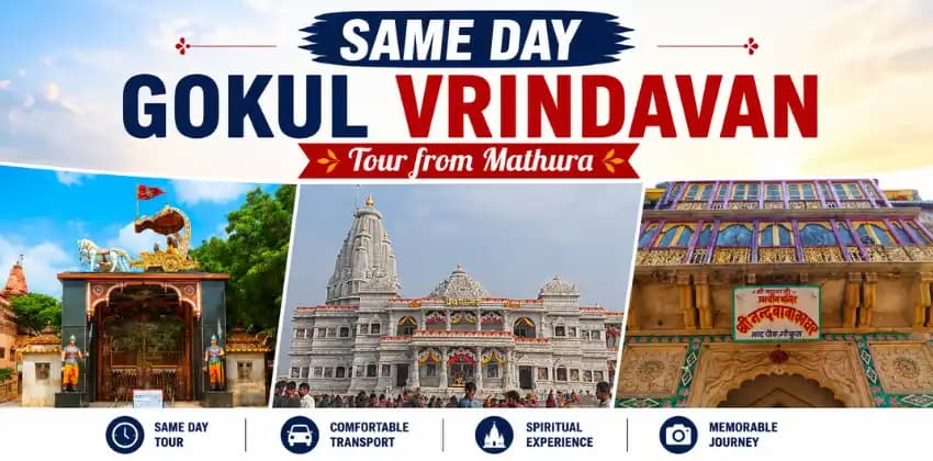 Same Day Gokul Vrindavan Tour from Mathura