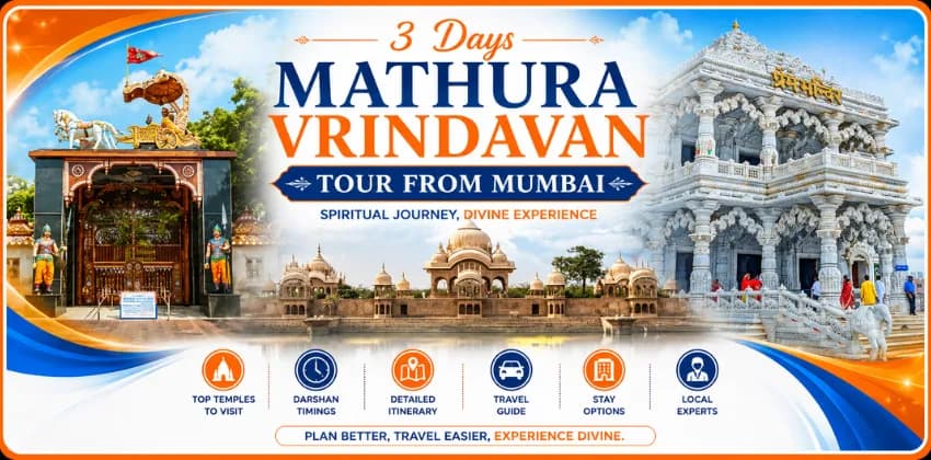 3 Days Mathura Vrindavan Tour from Mumbai