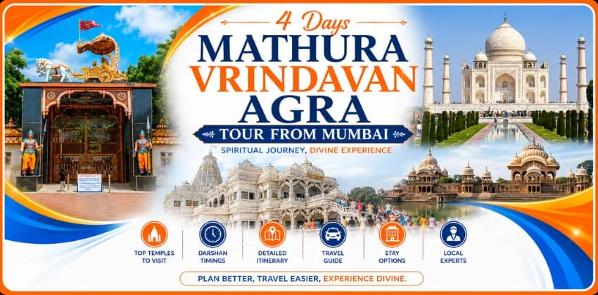 4 Days Mathura Vrindavan Tour from Mumbai