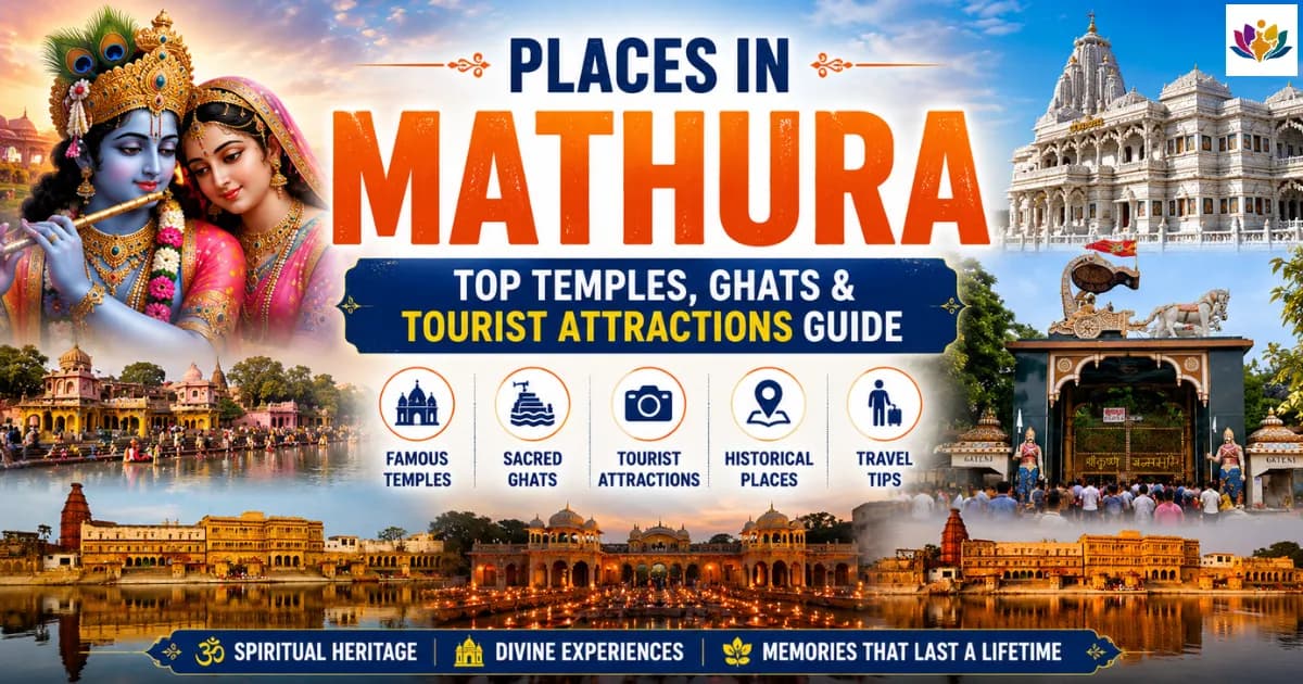 Places in Mathura - Top Temples, Ghats & Tourist Attractions Guide — Mathura Vrindavan — Experience My India