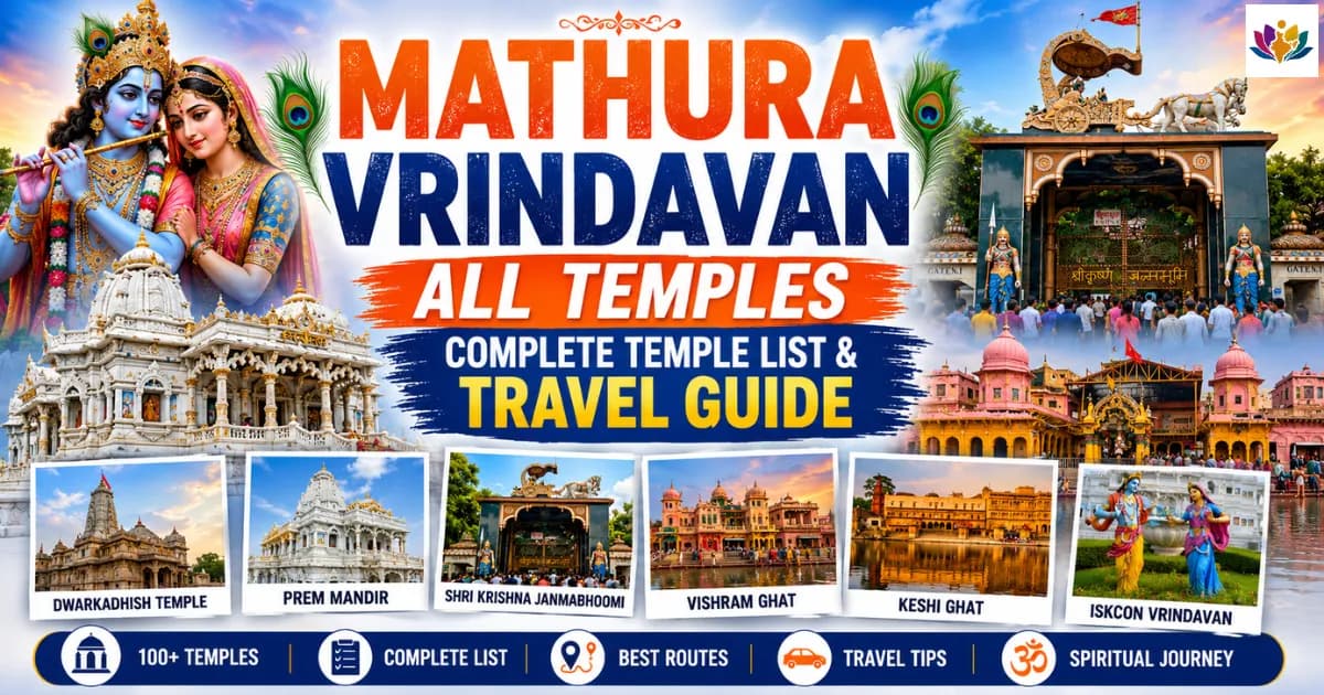 Mathura Vrindavan All Temples - Complete Temple List & Travel Guide — Mathura Vrindavan — Experience My India