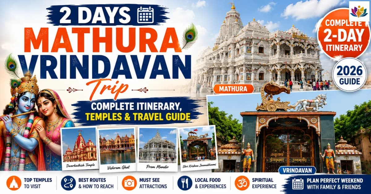 2-Day Mathura Vrindavan Trip: Complete Itinerary, Temples & Travel Guide — Mathura Vrindavan — Experience My India
