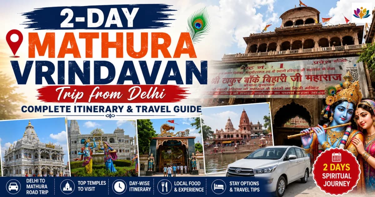 2-Day Mathura Vrindavan Trip from Delhi - Complete Itinerary & Travel Guide — Mathura Vrindavan — Experience My India