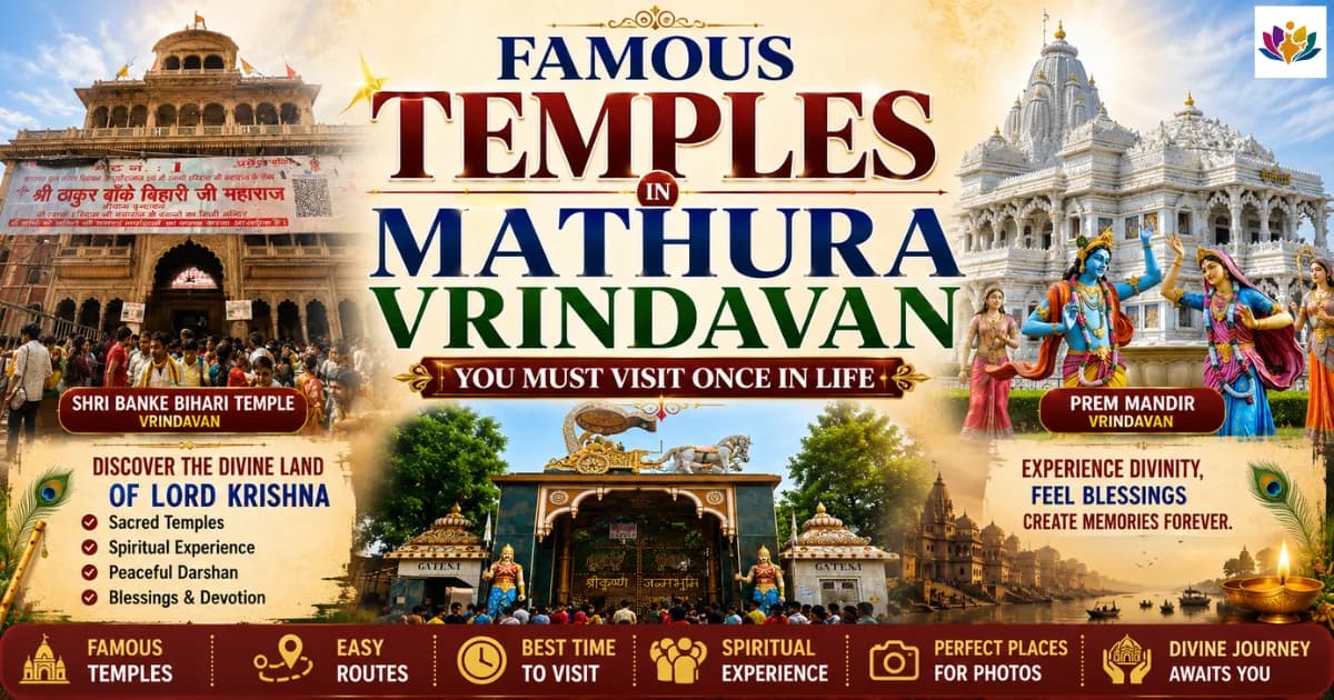 Famous Temples in Mathura Vrindavan You Must Visit Once in Life — Mathura Vrindavan — Experience My India