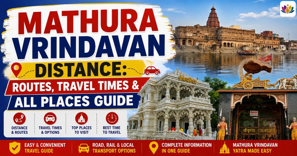 Mathura Vrindavan Distance: Routes, Travel Times & All Places Guide — Mathura Vrindavan — Experience My India