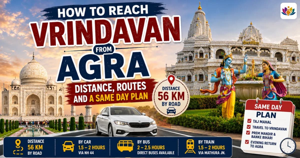 How to Reach Vrindavan from Agra: Distance, Routes and a Same Day Plan