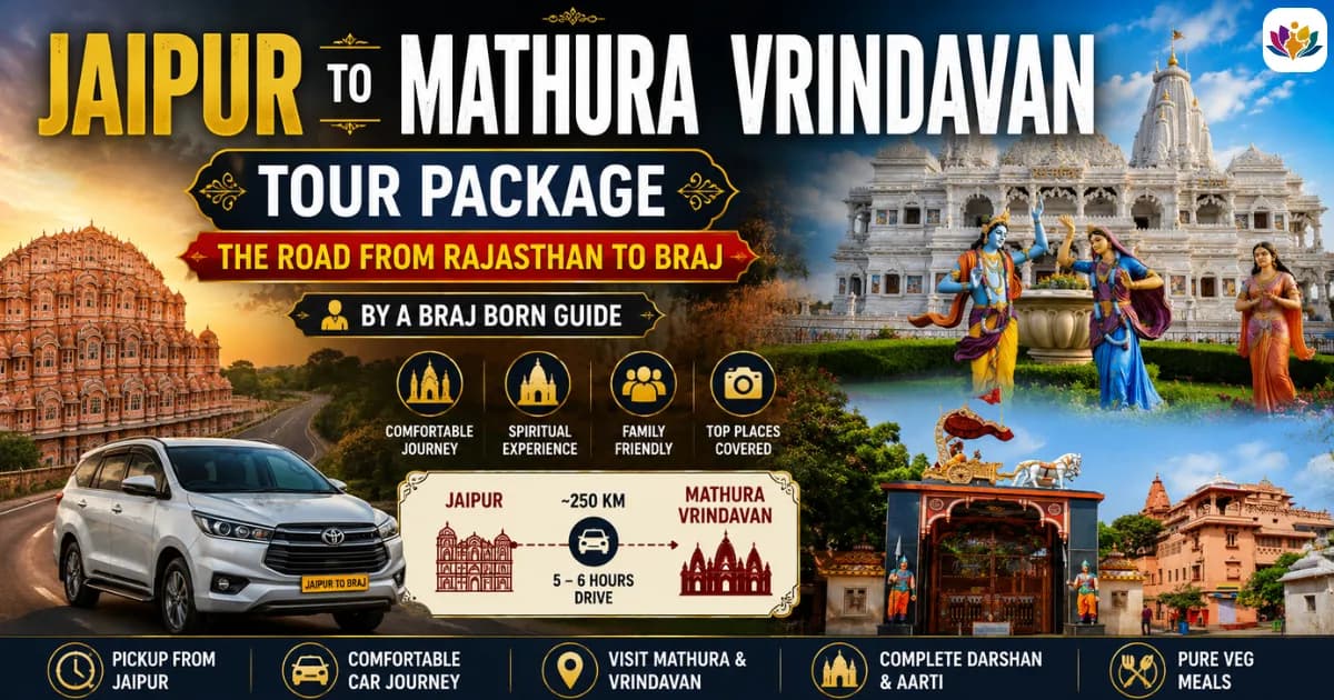 Jaipur to Mathura Vrindavan Tour Package: The Road from Rajasthan to Braj, by a Braj Born Guide