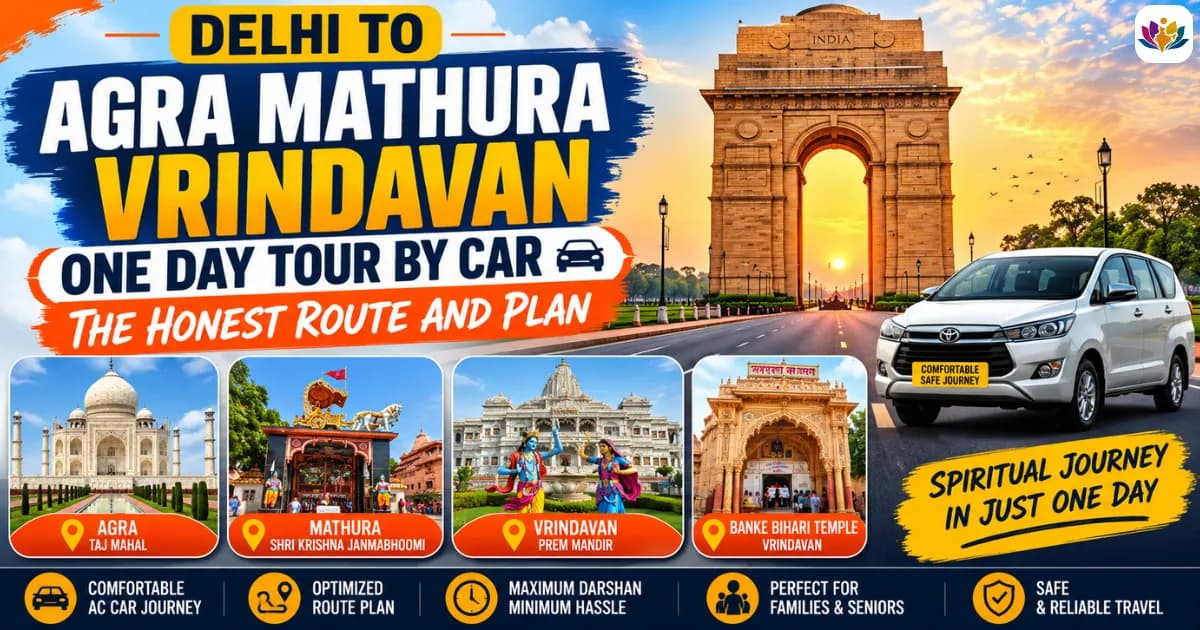 Delhi to Agra Mathura Vrindavan One Day Tour by Car: The Honest Route and Plan