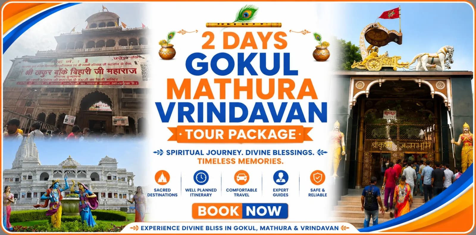 2 Days Gokul Mathura Vrindavan Tour Package