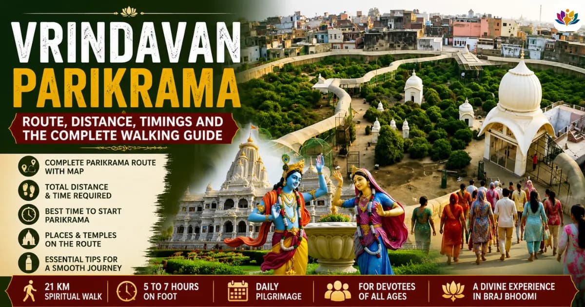 Vrindavan Parikrama: Route, Distance, Timings and the Complete Walking Guide