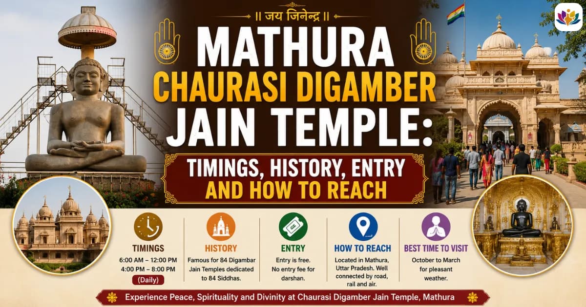 Mathura Chaurasi Digamber Jain Temple: Timings, History, Entry and How to Reach