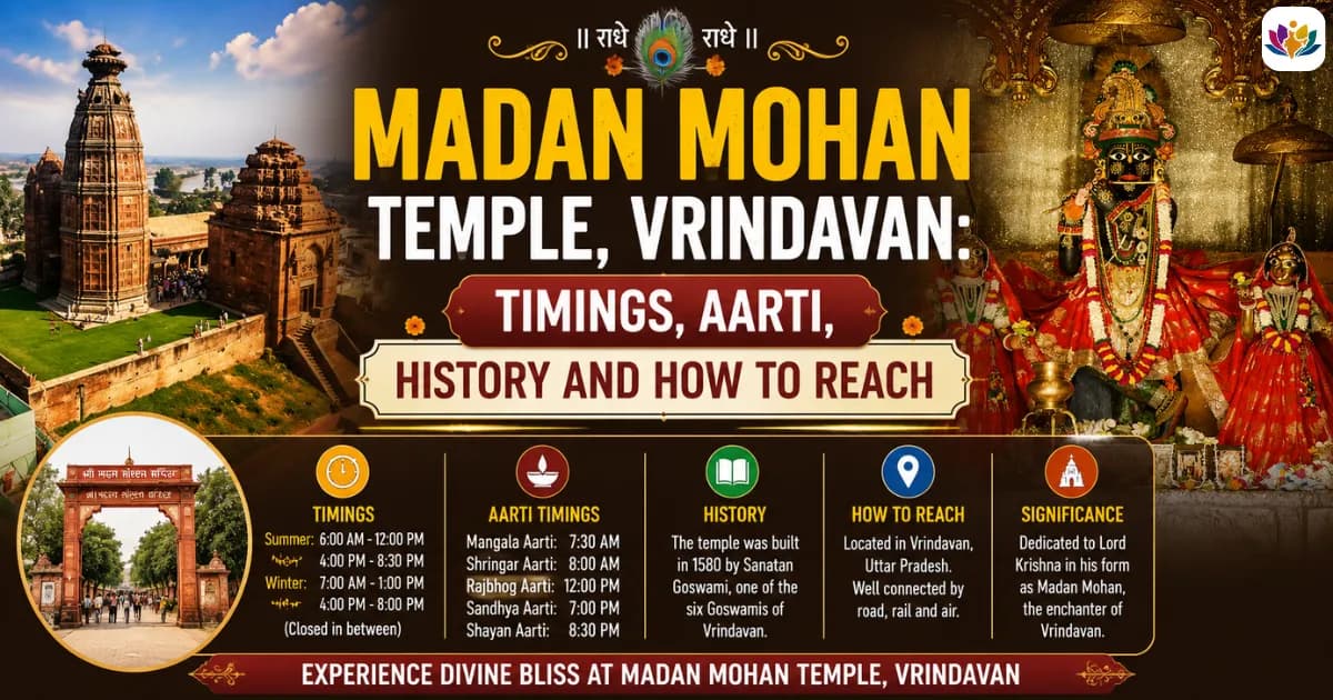 Madan Mohan Temple, Vrindavan: Timings, Aarti, History and How to Reach — Mathura Vrindavan — Experience My India