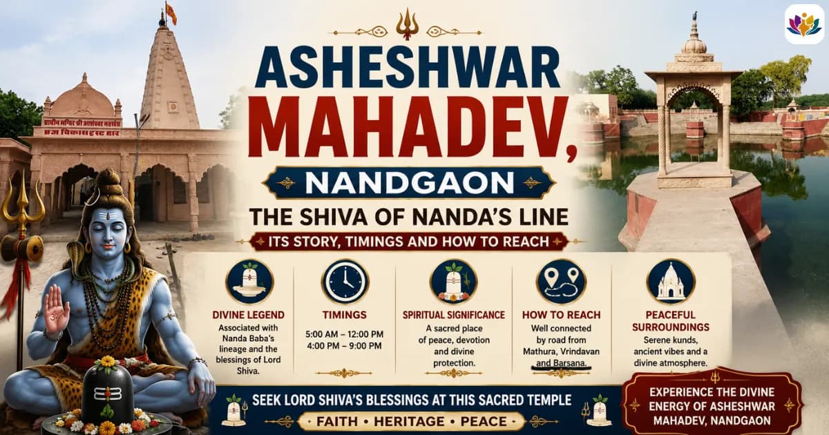 Asheshwar Mahadev, Nandgaon: The Shiva of Nanda’s Line, Its Story, Timings and How to Reach — Mathura Vrindavan — Experience My India