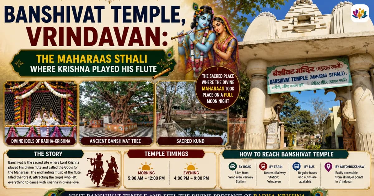Banshivat Temple, Vrindavan: The Maharaas Sthali Where Krishna Played His Flute