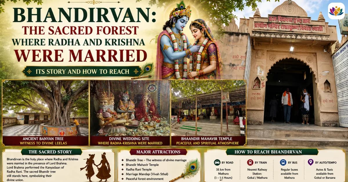 Bhandirvan: The Sacred Forest Where Radha and Krishna Were Married, Its Story and How to Reach