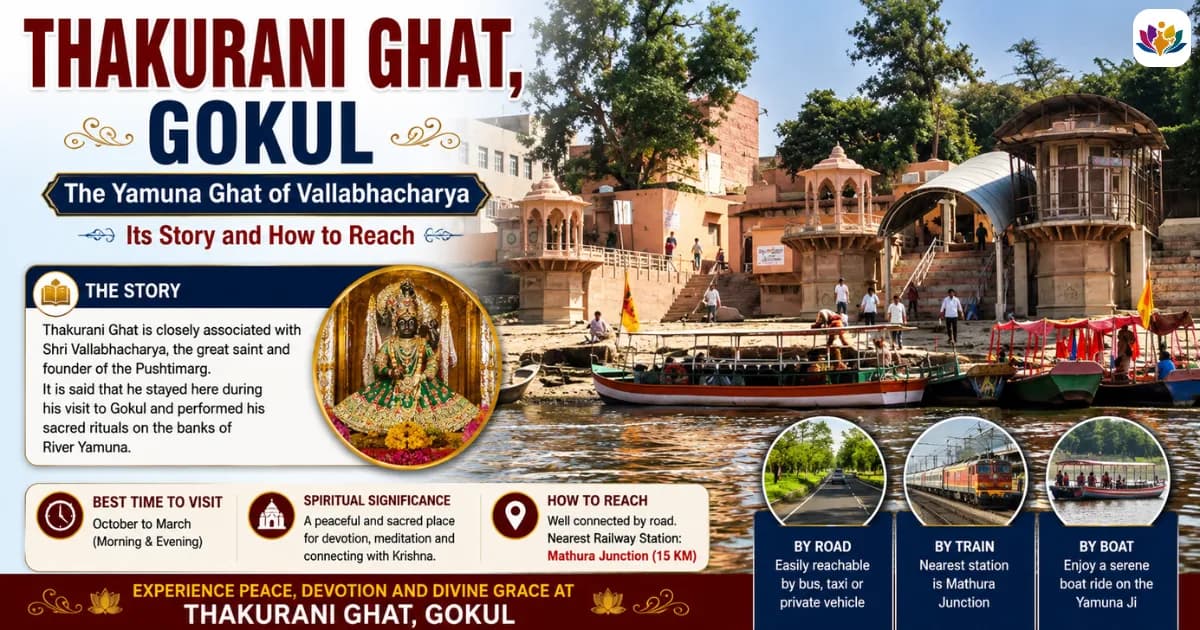 Thakurani Ghat, Gokul: The Yamuna Ghat of Vallabhacharya, Its Story and How to Reach