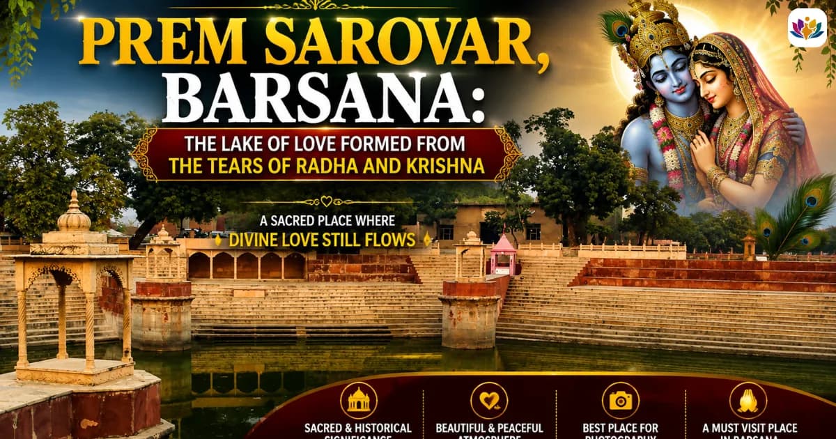 Prem Sarovar, Barsana: The Lake of Love Formed from the Tears of Radha and Krishna