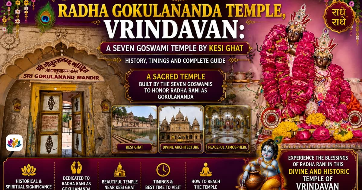 Radha Gokulananda Temple, Vrindavan: A Seven Goswami Temple by Kesi Ghat, History, Timings and Complete Guide