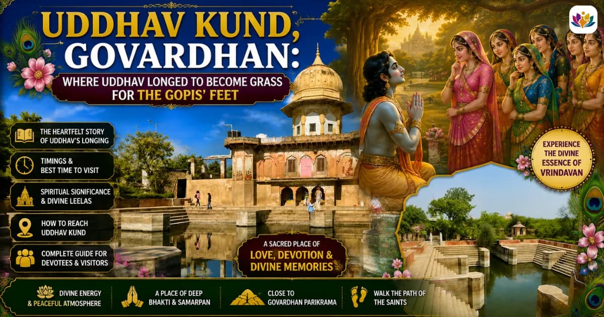 Uddhav Kund, Govardhan: Where Uddhav Longed to Become Grass for the Gopis' Feet, Story, Timings and Complete Guide
