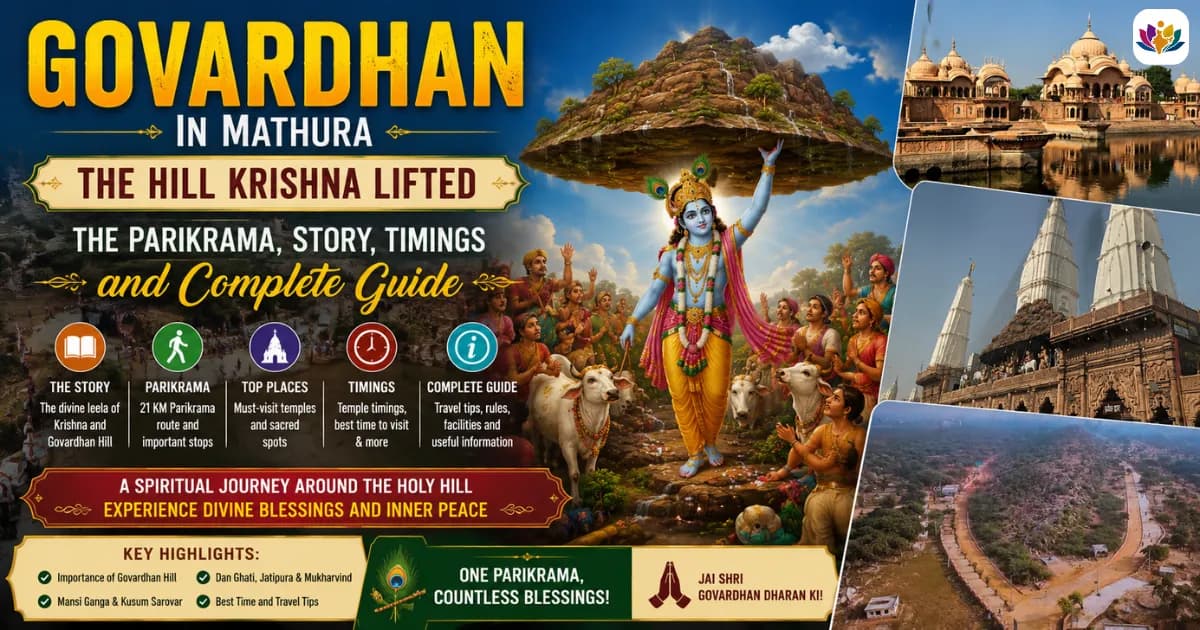 Govardhan in Mathura: The Hill Krishna Lifted, the Parikrama, Story, Timings and Complete Guide — Mathura Vrindavan — Experience My India