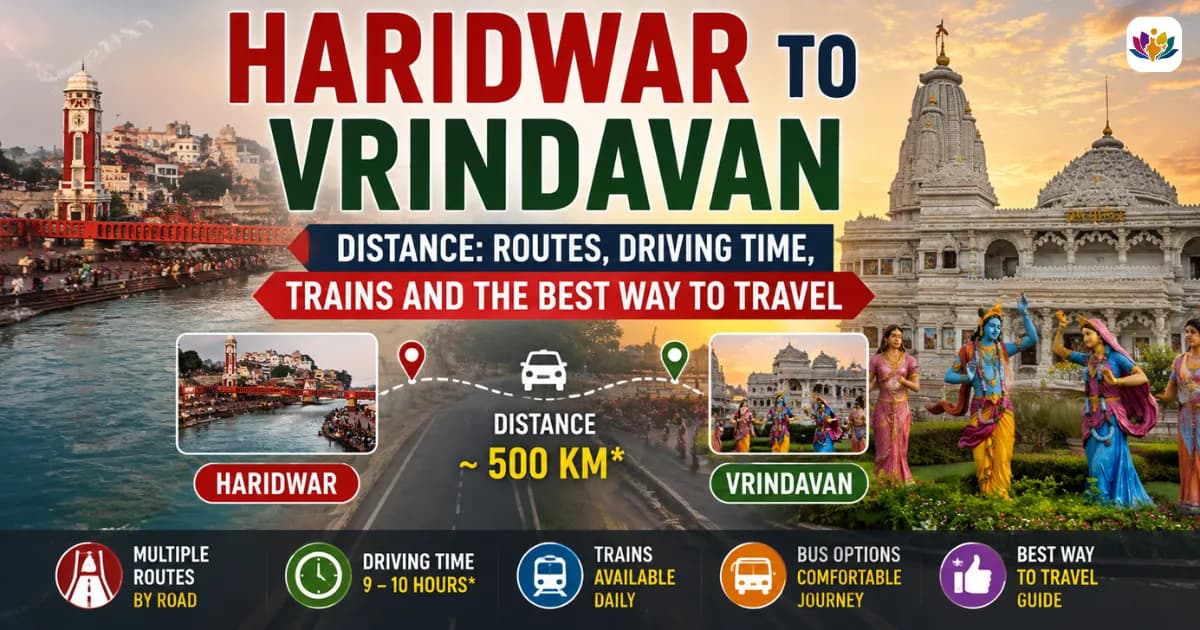 Haridwar to Vrindavan Distance: Routes, Driving Time, Trains and the Best Way to Travel