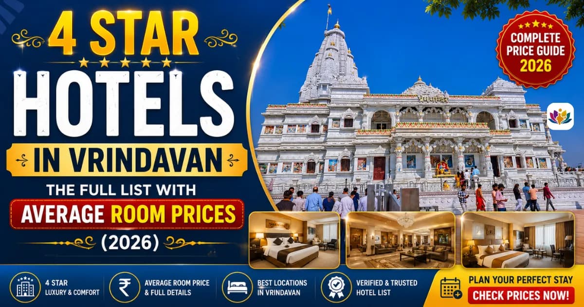 4 Star Hotels in Vrindavan: The Full List with Average Room Prices (2026)