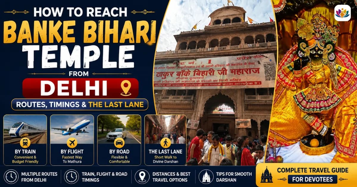 How to Reach Banke Bihari Temple from Delhi: Routes, Timings and the Last Lane — Mathura Vrindavan — Experience My India