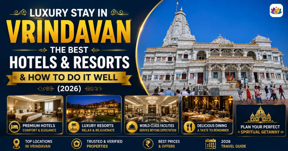 Luxury Stay in Vrindavan: The Best Hotels, Resorts and How to Do It Well (2026) — Mathura Vrindavan — Experience My India