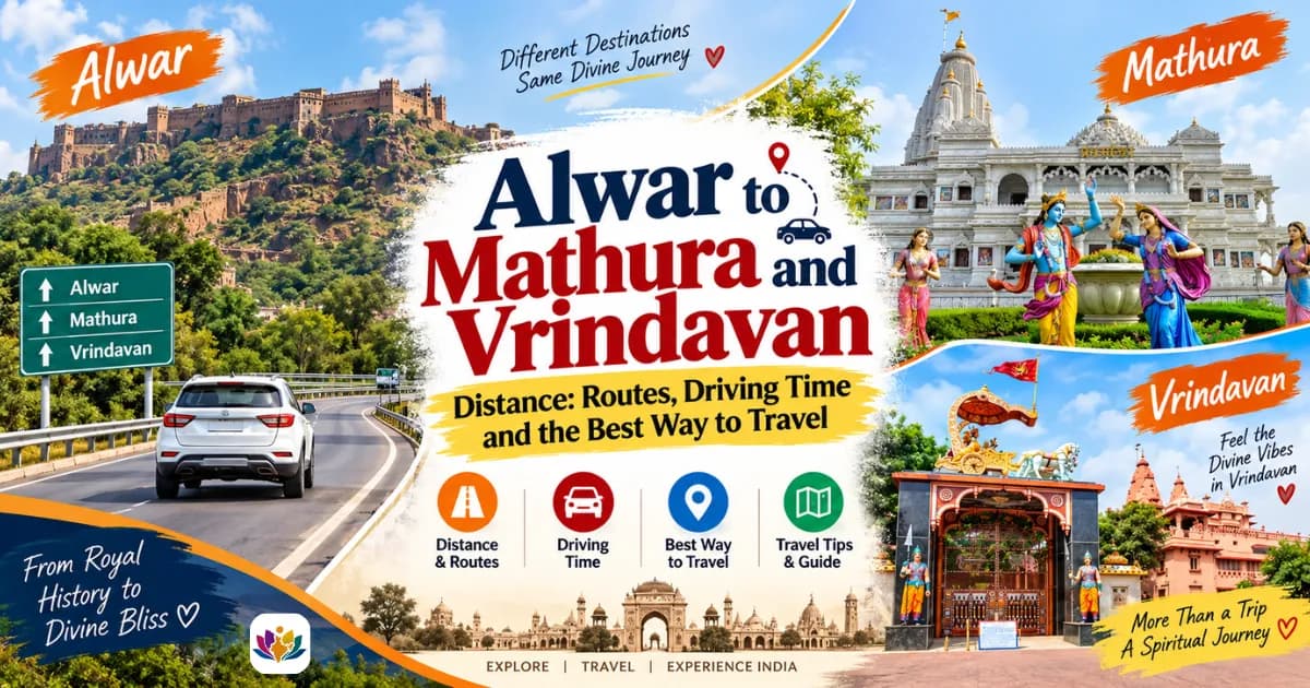 Alwar to Mathura and Vrindavan Distance: Routes, Driving Time and the Best Way to Travel — Mathura Vrindavan — Experience My India