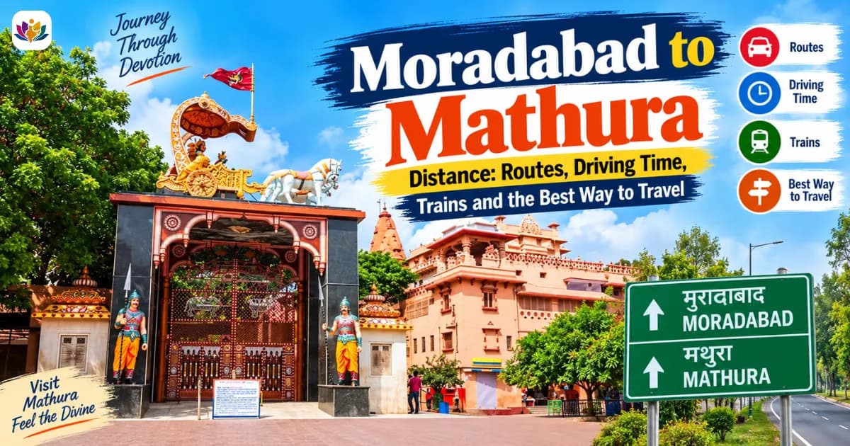 Moradabad to Mathura Distance: Routes, Driving Time, Trains and the Best Way to Travel