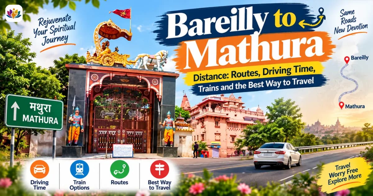 Bareilly to Mathura Distance: Routes, Driving Time, Trains and the Best Way to Travel — Mathura Vrindavan — Experience My India