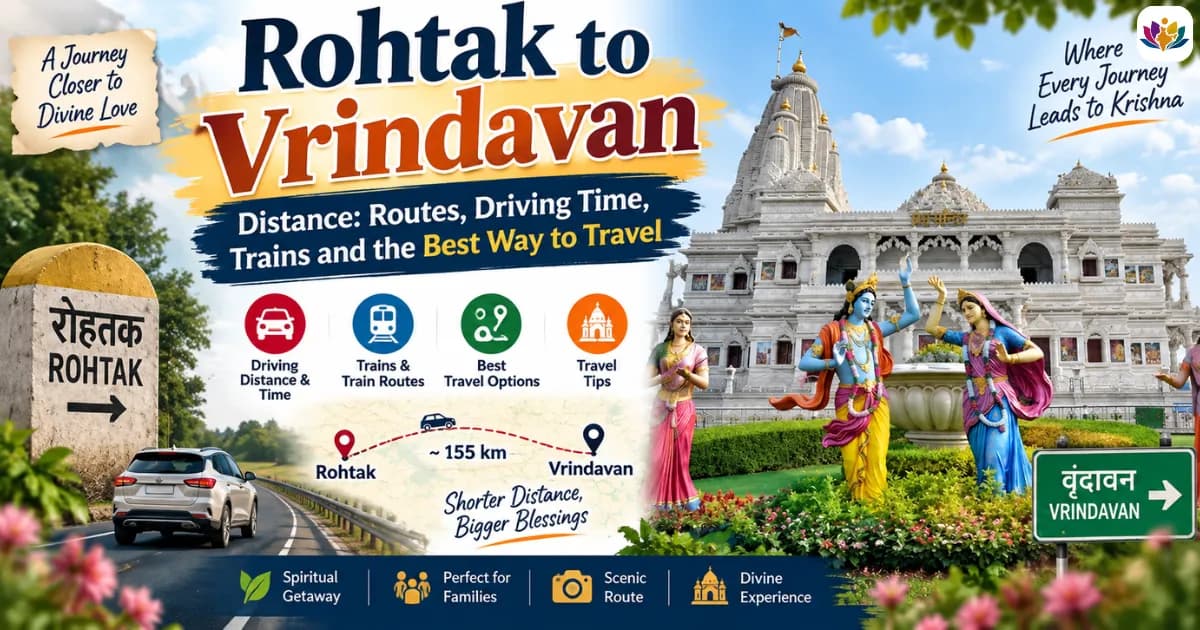 Rohtak to Vrindavan Distance: Routes, Driving Time, Trains and the Best Way to Travel