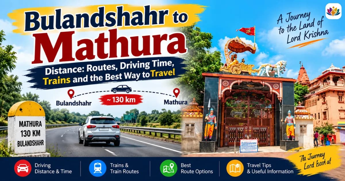 Bulandshahr to Mathura Distance: Routes, Driving Time, Trains and the Best Way to Travel — Mathura Vrindavan — Experience My India