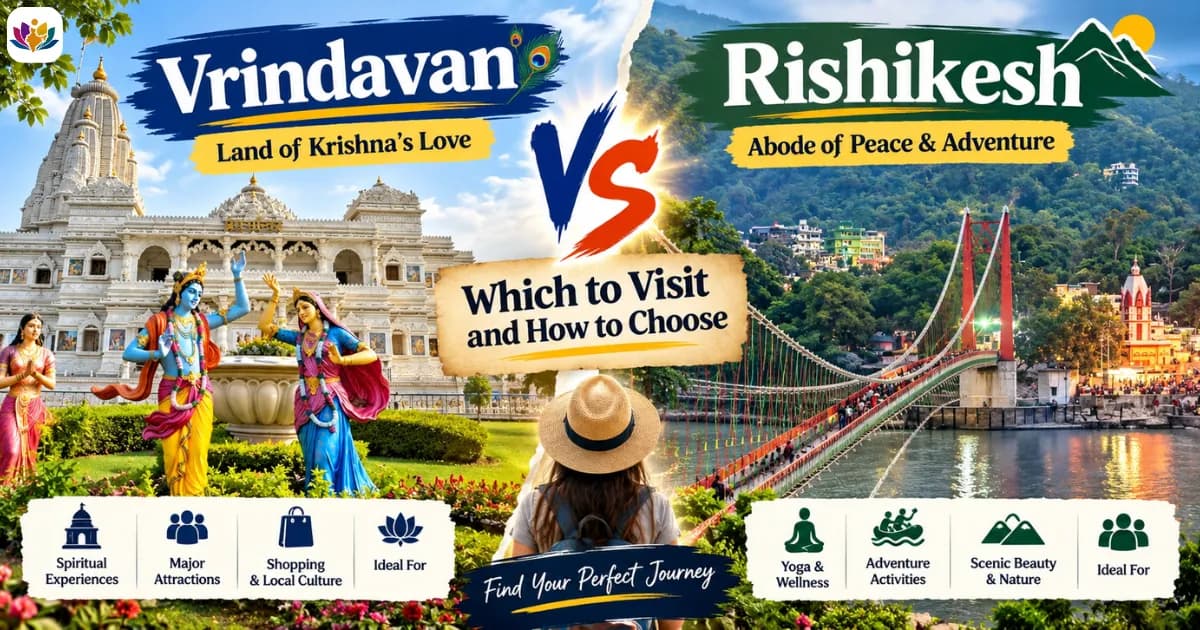 Vrindavan vs Rishikesh: Which to Visit and How to Choose — Mathura Vrindavan — Experience My India