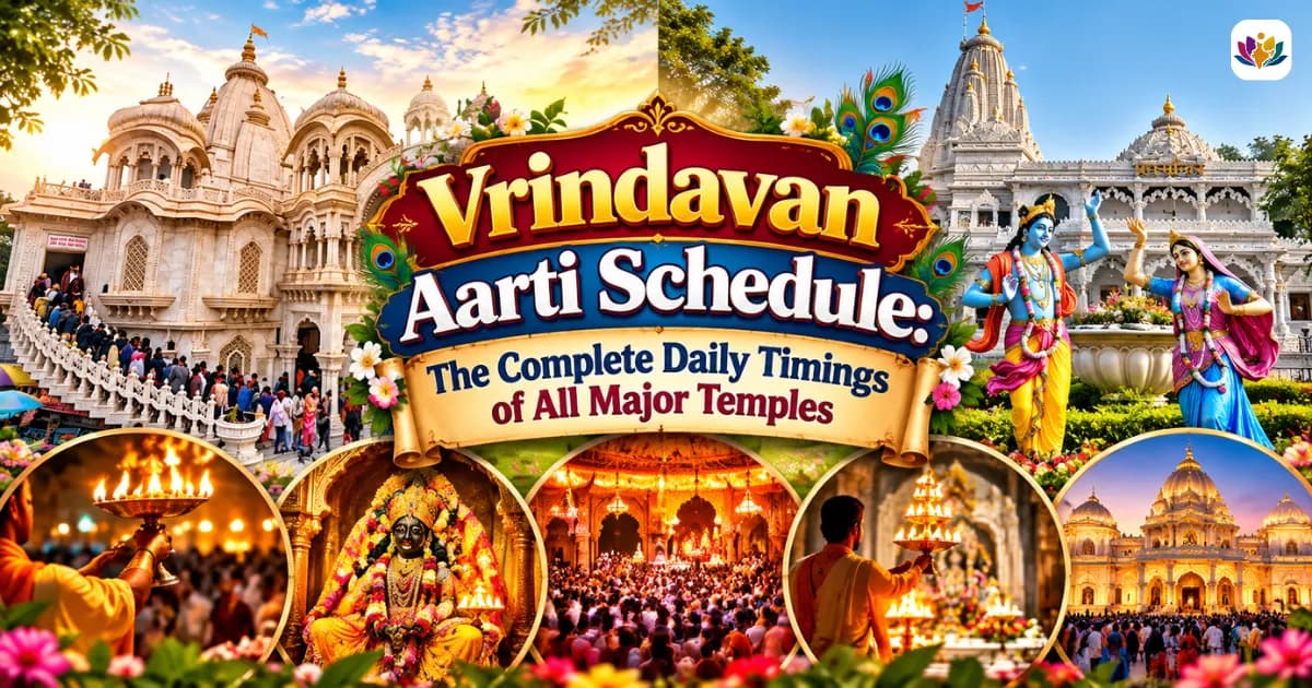 Vrindavan Aarti Schedule: The Complete Daily Timings of All Major Temples — Mathura Vrindavan — Experience My India