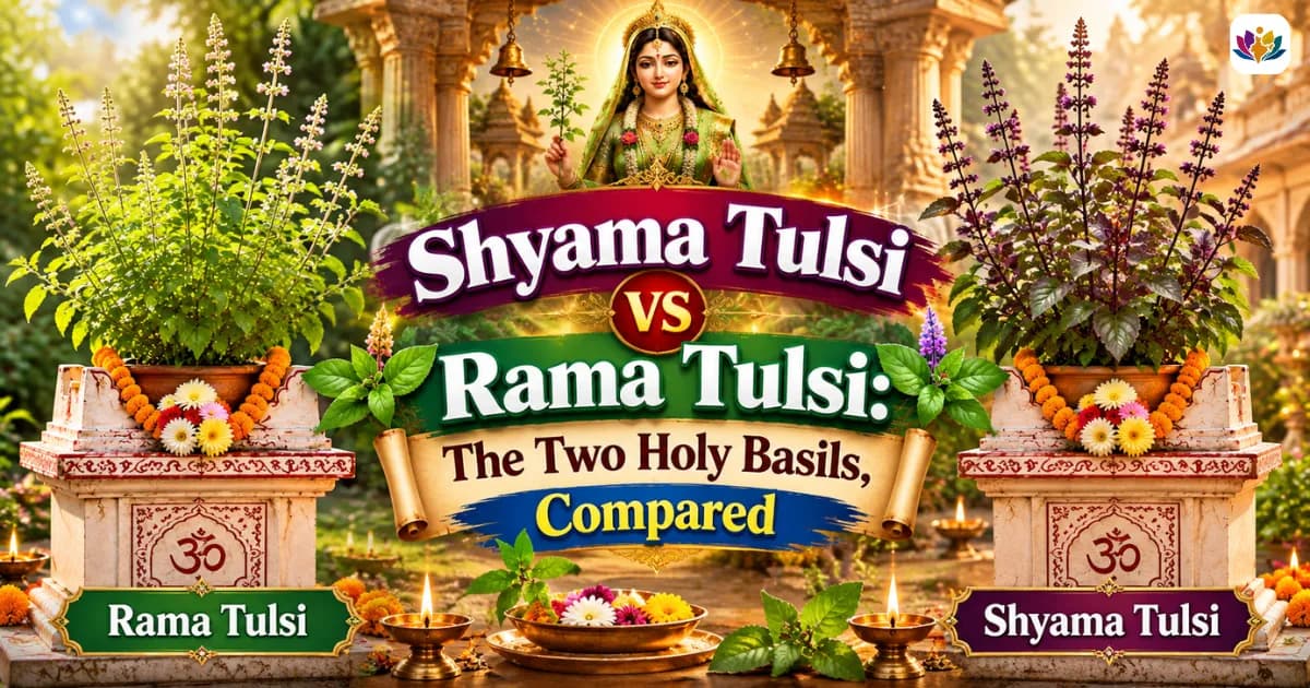 Shyama Tulsi vs Rama Tulsi: The Two Holy Basils, Compared — Mathura Vrindavan — Experience My India