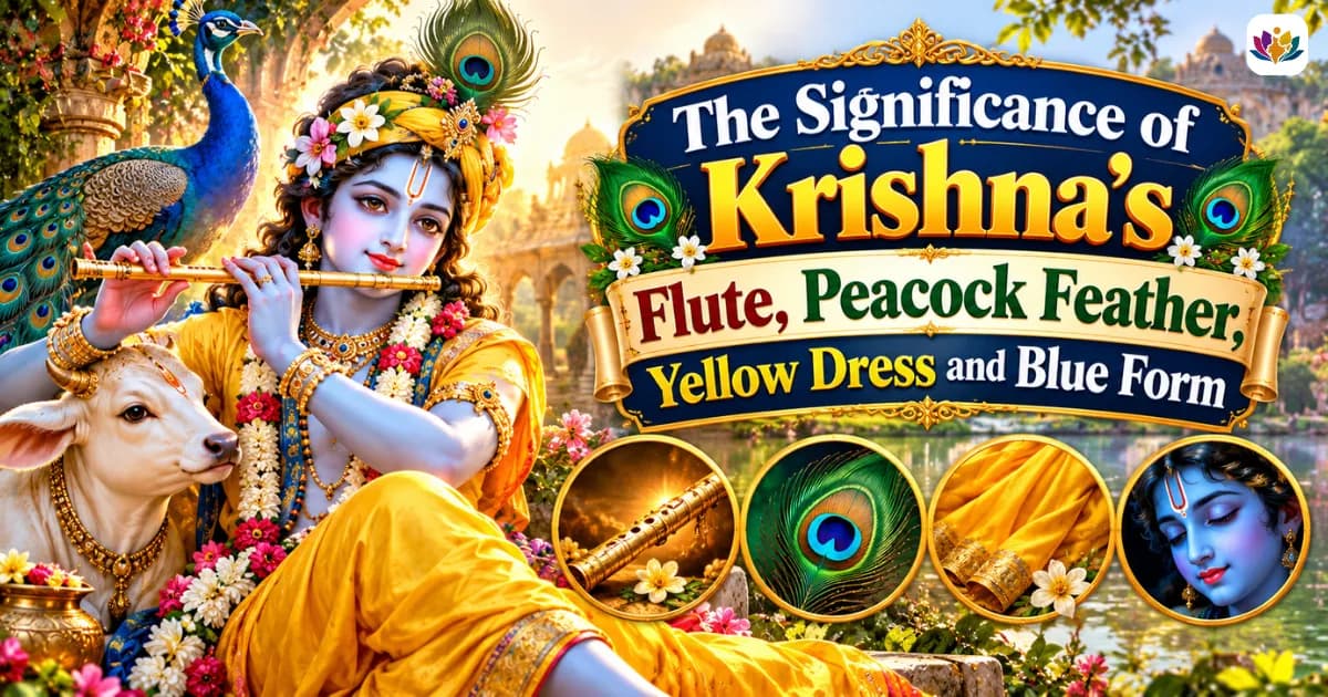 The Significance of Krishna's Flute, Peacock Feather, Yellow Dress and Blue Form
