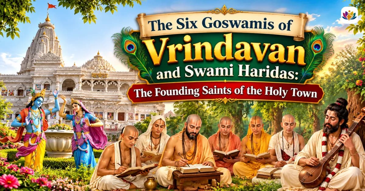 The Six Goswamis of Vrindavan and Swami Haridas: The Founding Saints of the Holy Town