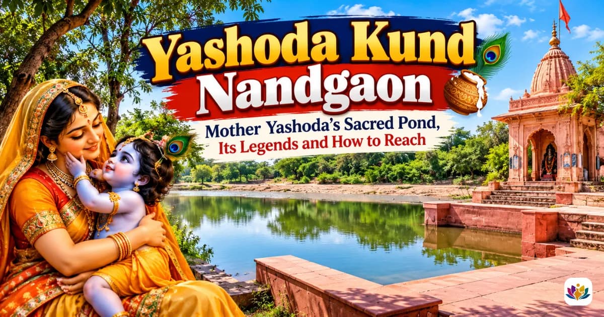 Yashoda Kund, Nandgaon: Mother Yashoda's Sacred Pond, Its Legends and How to Reach — Mathura Vrindavan — Experience My India