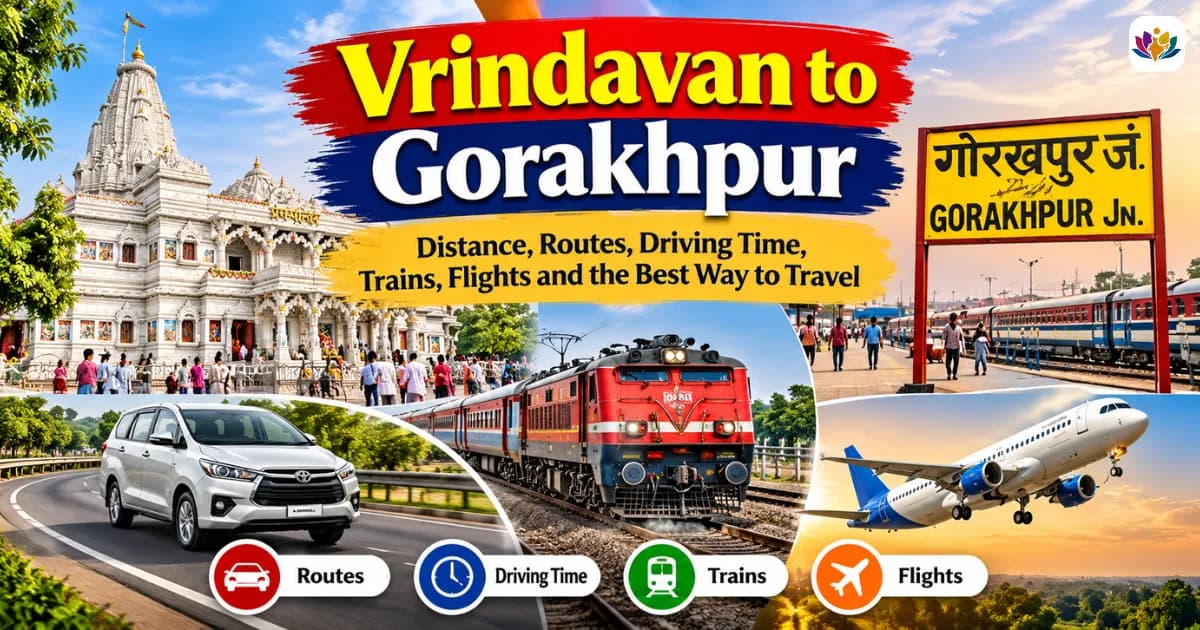 Vrindavan to Gorakhpur Distance: Routes, Driving Time, Trains, Flights and the Best Way to Travel